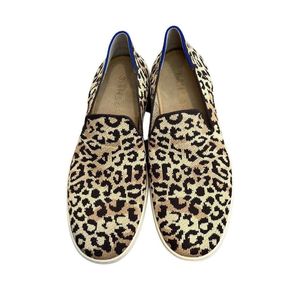 9.5 Rothy's Leapord Print Slip On Sneakers Great Condition!